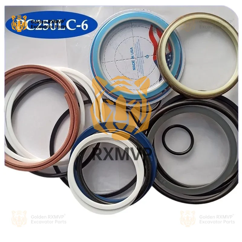 For Komatsu PC250LC-6  Hydraulic Cylinder Boom Seal Kit  Boom Oil Seal Repair Kit Excavator