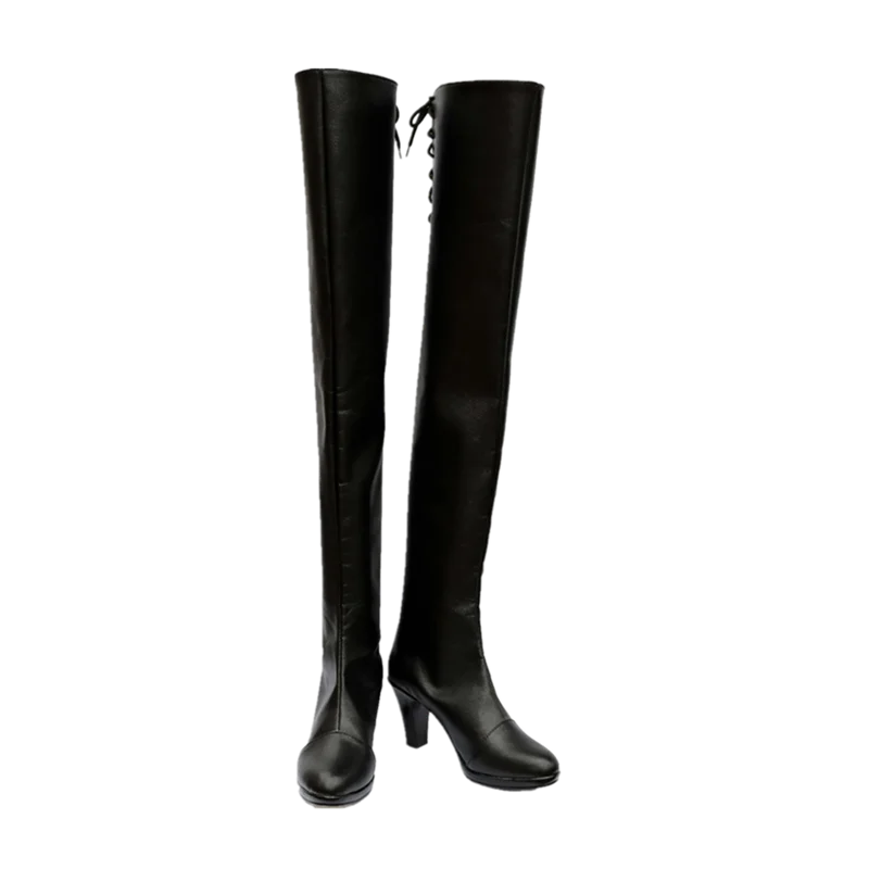 NieR YoRHa 2B 9S Cosplay Chaussures Bottes pour Hommes et Femmes, Accessoires de Costumes d'Halloween, Sur Mesure, N ° 9, N ° 2, Type S