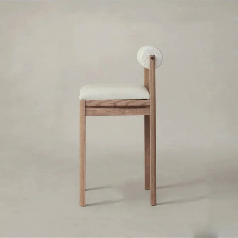 

For Nordic Minimalism Solid Wood Stool Modern Light Luxury Bar Counter Fashion Table Stool Home Hotel Customization Dining Chair