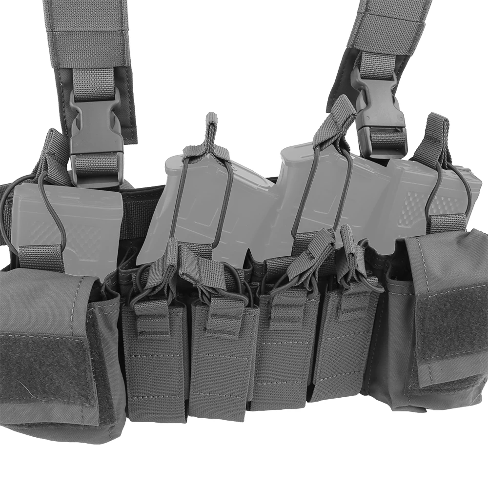 Imagem -06 - Tactical Chest Rig Colete Modular Wargame Multi-função Leve com Mag Pouch Airsoft Hunting Gear D3crx