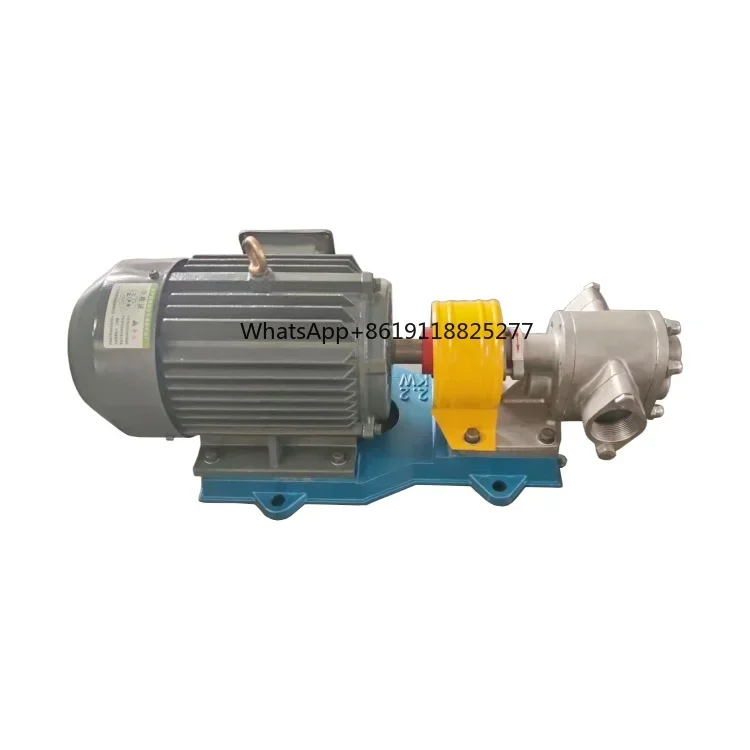 KCB Stainless Steel Gear Pump Corrosion-Resistant Sanitary Electric Pump with Low Pressure 12V Voltage OEM Customizable