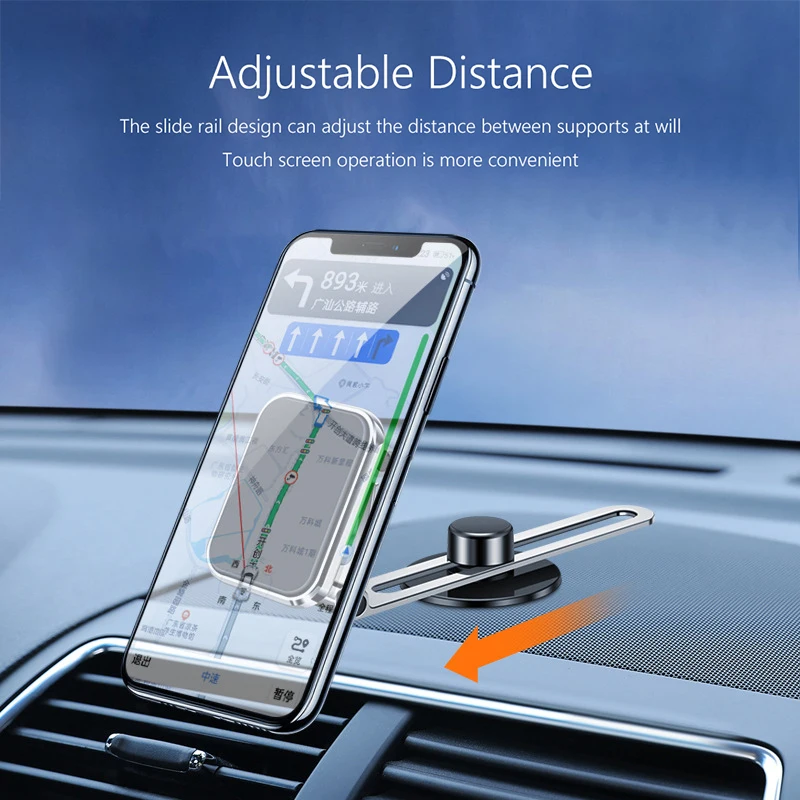 Car Phone Holder Invisible Foldable Magnetic Bracket Fit MG4 ZS BYD Atto 3 Song Tang Dolphin Han Tiggo 7 Haval Tesla Model 3YXS