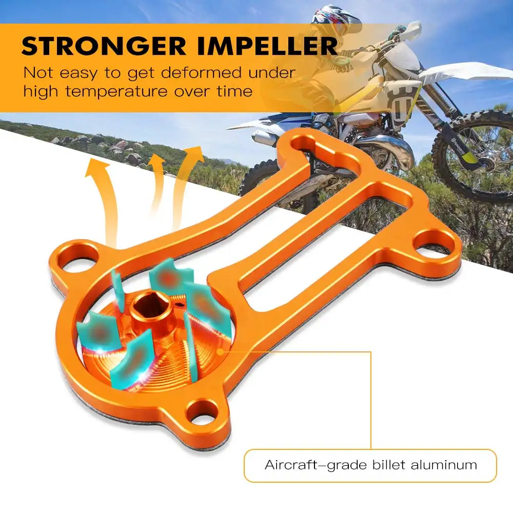 NICECNC ل KTM EXC 300 250 XC-W 300 2017-2019 دراجة نارية المتضخم مضخة مياه المكره برودة الألومنيوم SX XC 250 300 2017 2018