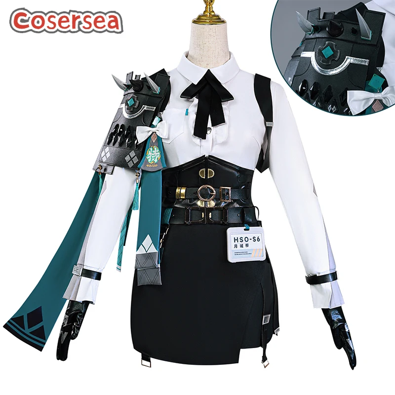 

Cosersea Tsukishiro Yanagi Cosplay Costume Zenless Zone Zero Tsukishiro Yanagi Halloween Women Dress Uniform Suit Outfit Fullset