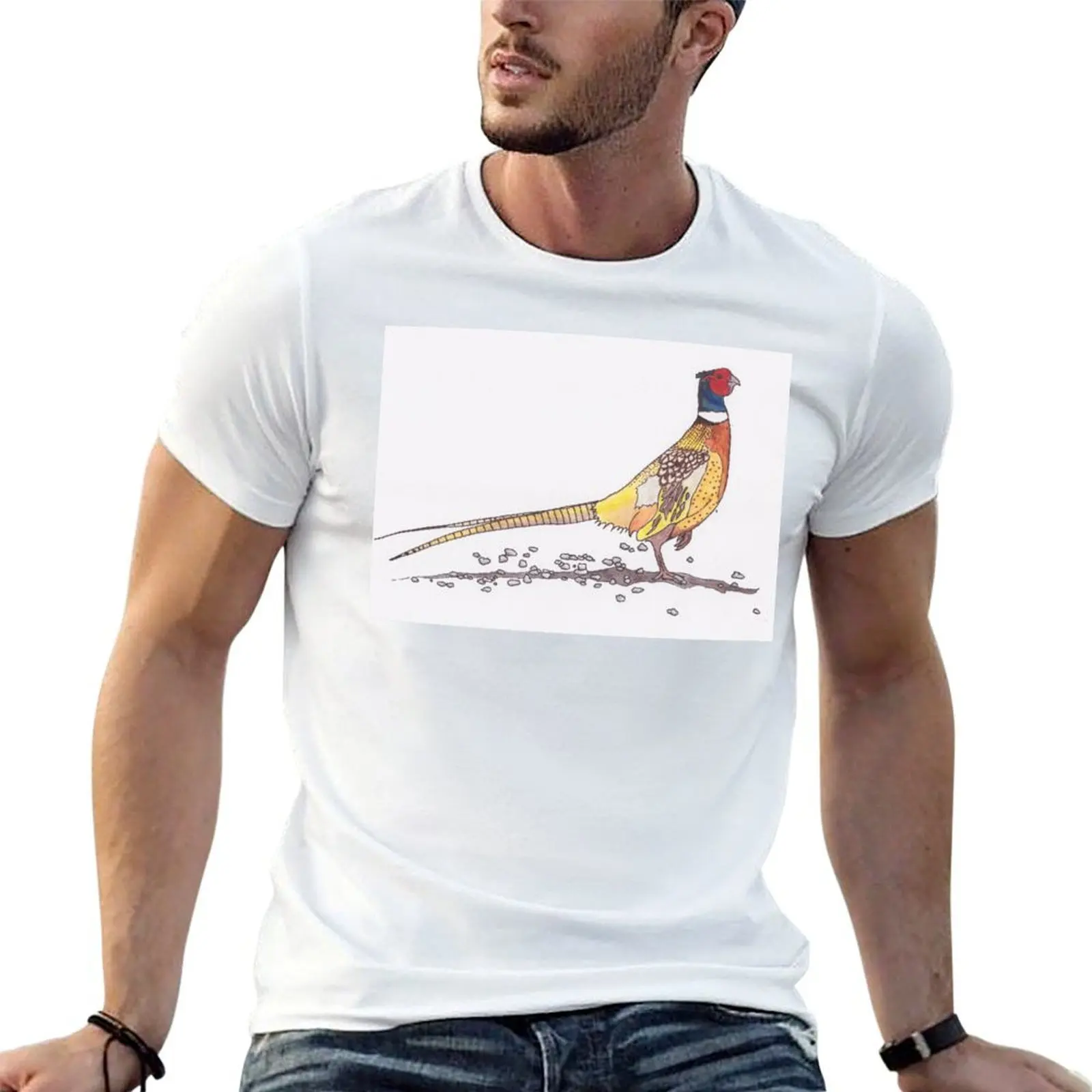 

Pheasant shirts custom Caithness man soft shirt for t cotton T-Shirt t t in cotton man print shirt