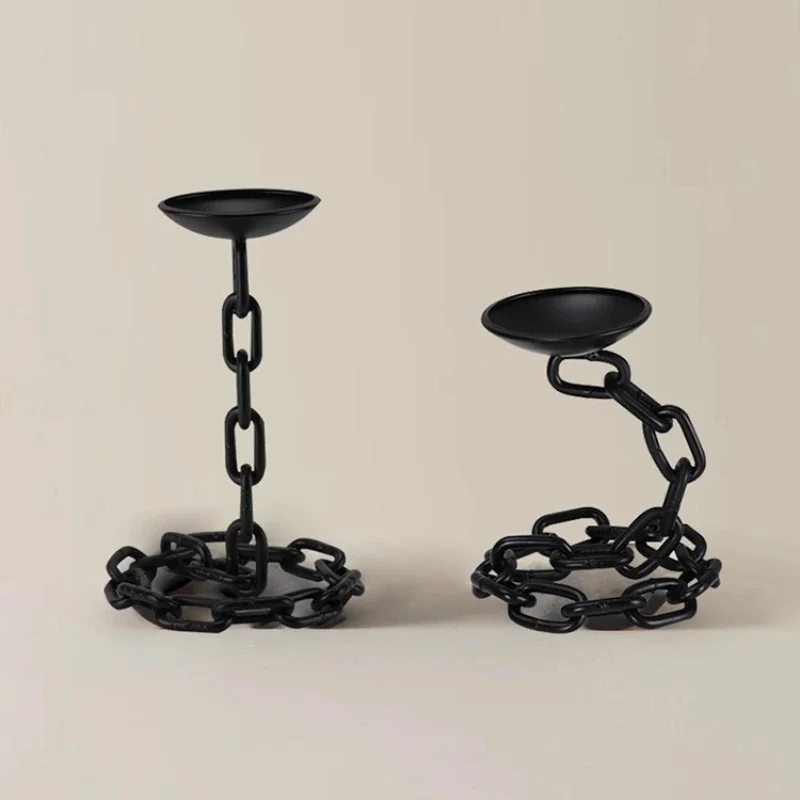 

room living room coffee table dining room study metal travertine fruit plate chain industrial wind candlestick