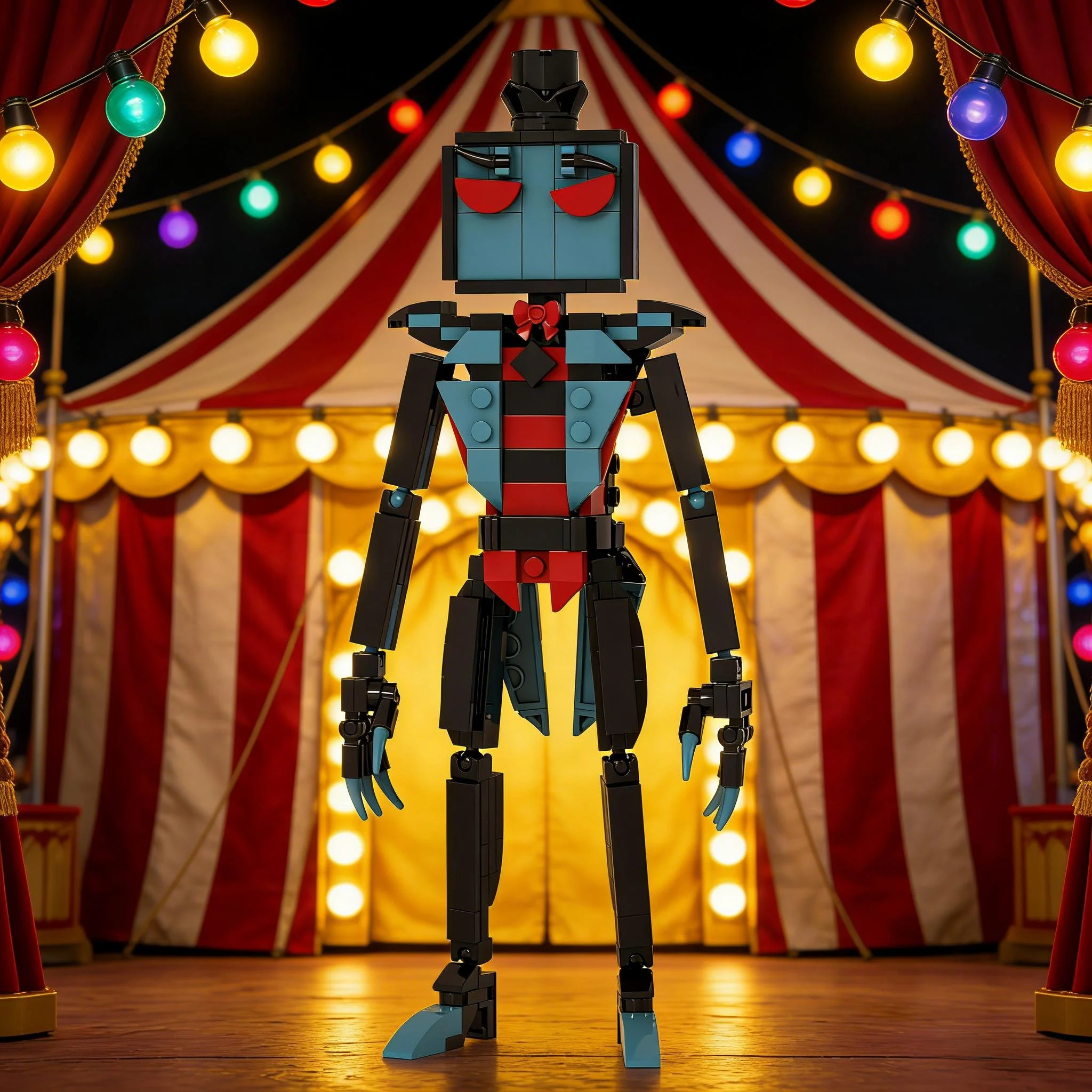 

MOC New Chapter Vox's Hotel Model Dolls Building Blocks Construction Toy Kids Fans Christmas Gifts Idea Education Birthday