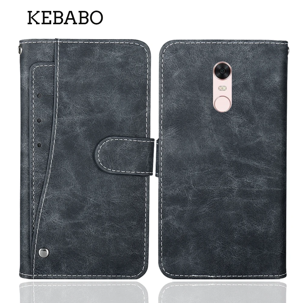 Leather Wallet For Xiaomi Redmi 5 Case 5.7