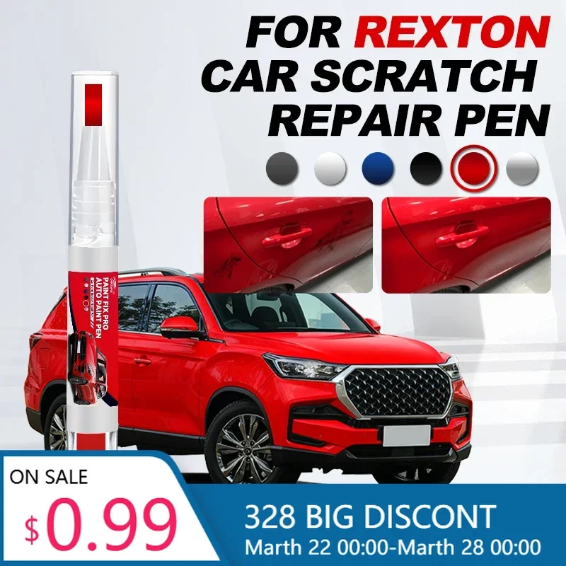 

Hot Car Dedicated For KGM SsangYong Rexton Paint Repair Pen Touch Up Scratch Remover DIY Car Accessories Blue Silver White Space