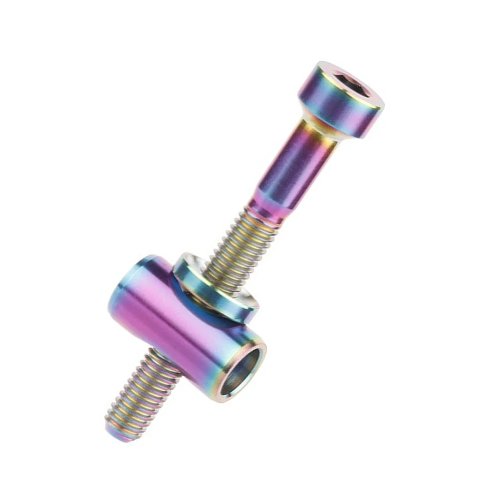 

Titanium Alloy Seatpost Screw M5 Bolt Colorful Bike Seat Post Replacement Parts Lightweight Durable Strong