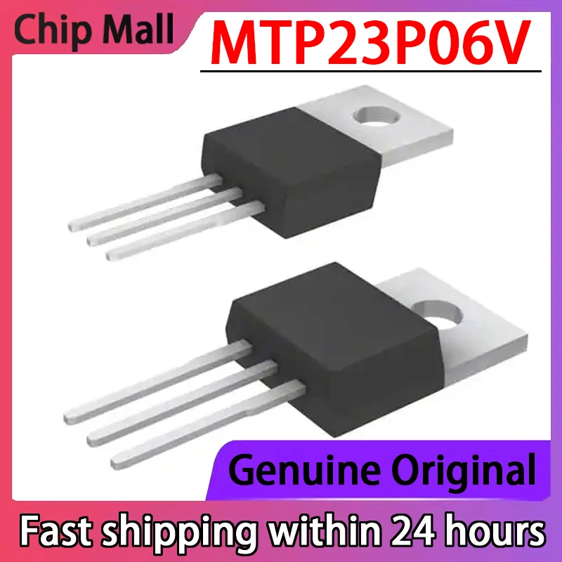 

5PCS MTP23P06V P23P06V Brand New Stock TO-220 MOS Field-effect Transistor 23A 60V