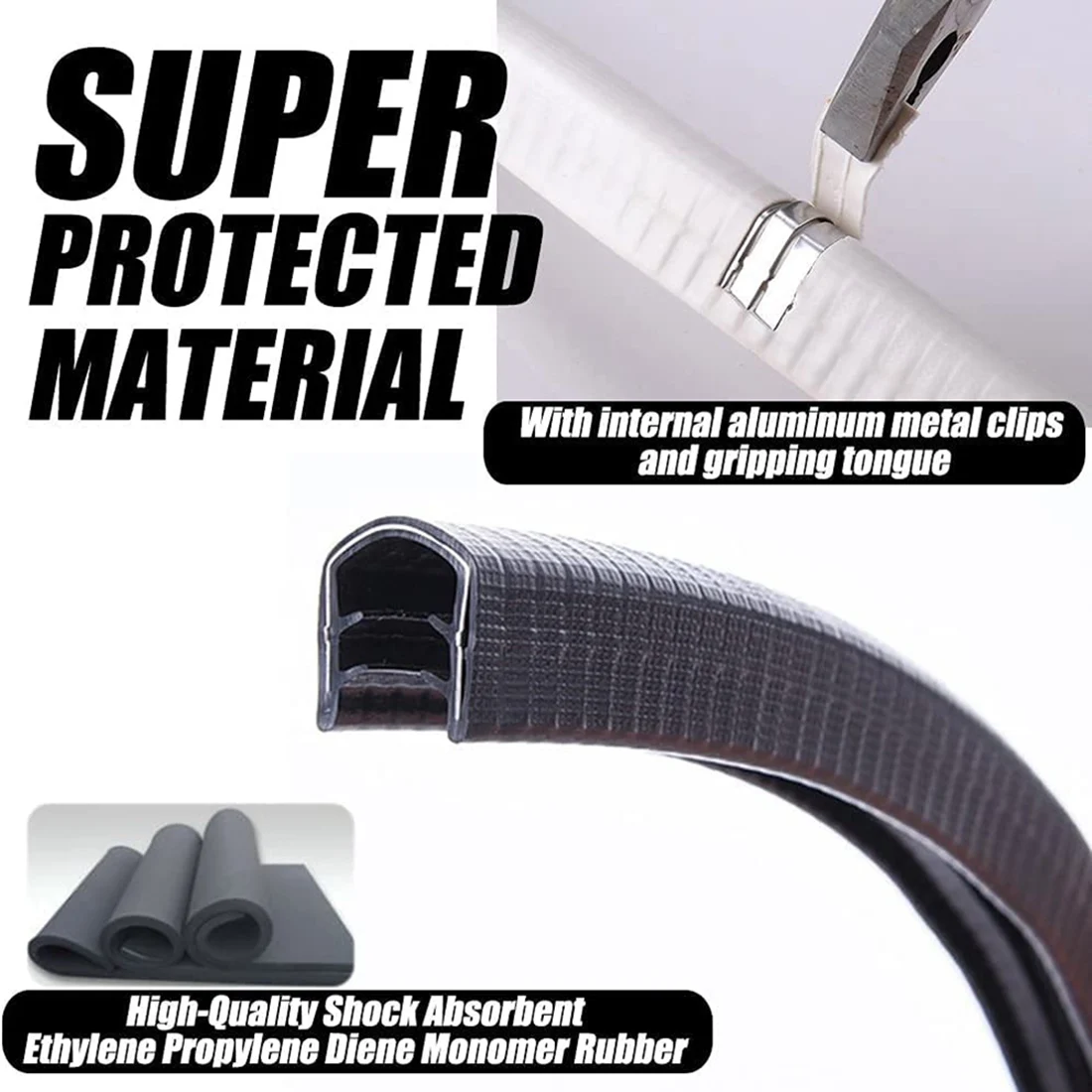 2Pair Skateboard Nose and Tail Guards, Longboard Edge Protection, Impact Resistant Rubber Cover HOT