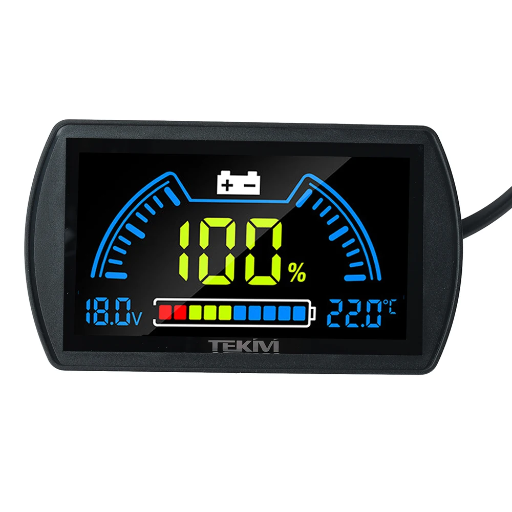 DC 7-100V LCD Digital-Voltmeter Fahrzeug-Energieanzeige mit Temperatursensor – Detail 12