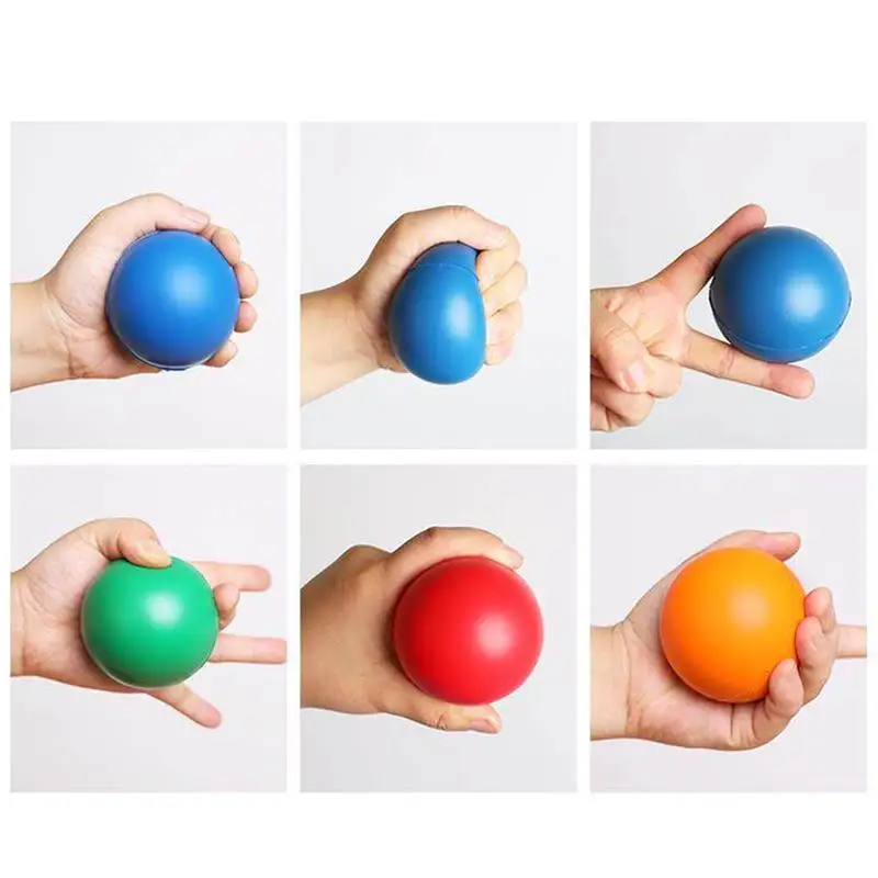 1PCS Grip Ball, Foam Ball, 7mm Pu Sponge Solid Ball, Stress Relief And Rehabilitation Ball, Smooth Solid Color Ball.