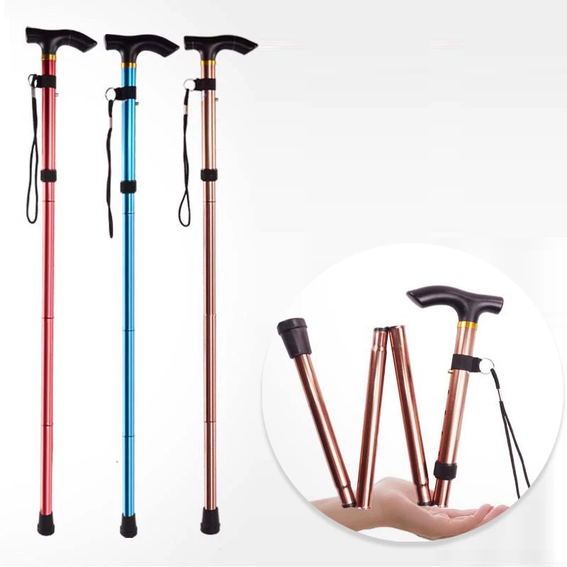 

4-секционные алюминиевые походные палки, регулируемые складные треккинговые палки, складные походные палки, для улицы, для женщин, мужчин, альпинизма