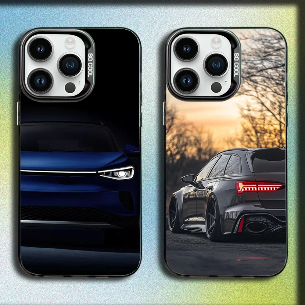 

Cool V-VolkswagenES-Golf Car Phone Case For iPhone 16,15,14,13,12,11,Mini,Pro,SE,MAX Gray Matte Silicone Black Cover