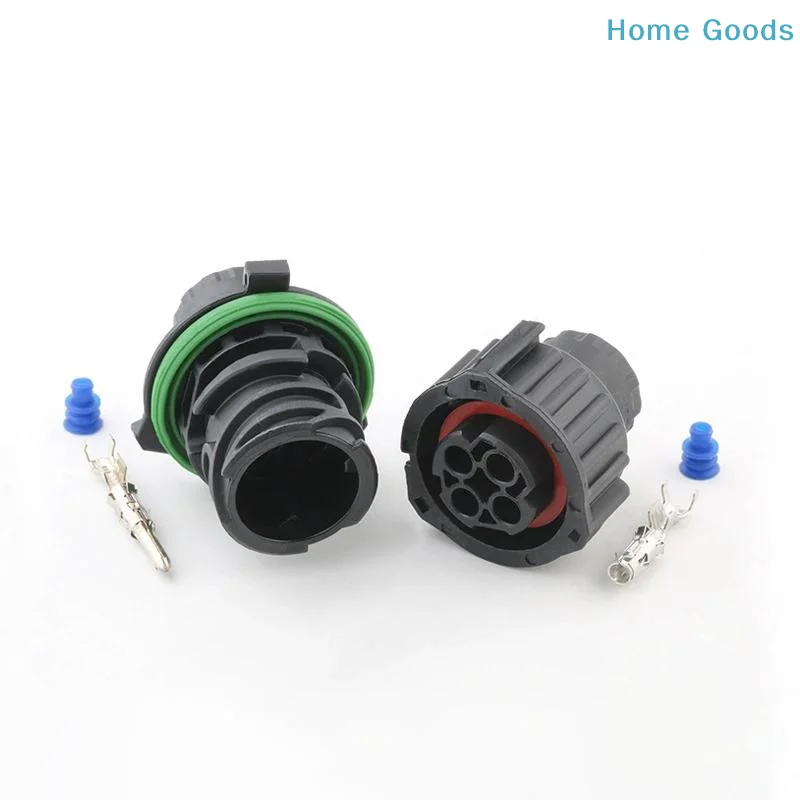 preferred1 Set 4 Pin 1-967325-1 Tyco Waterproof Plug Sealed Round HOWO Odometer Speed Sensor Wiring Auto Female/Male Connector