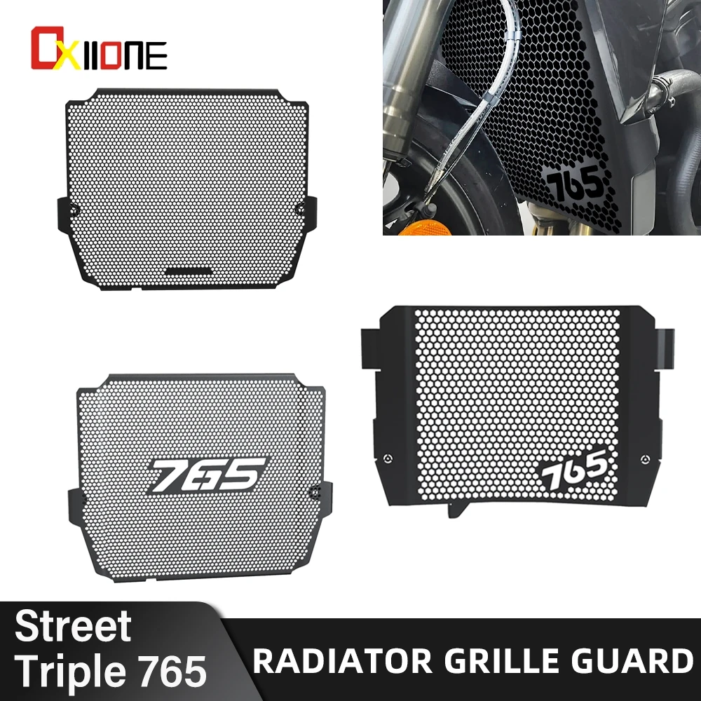 

2023 2024 2025 For Street Triple Moto2 765 RS 765R Street Triple 765 Moto 2 Motorcycle Radiator Guard Grille Cover Protection