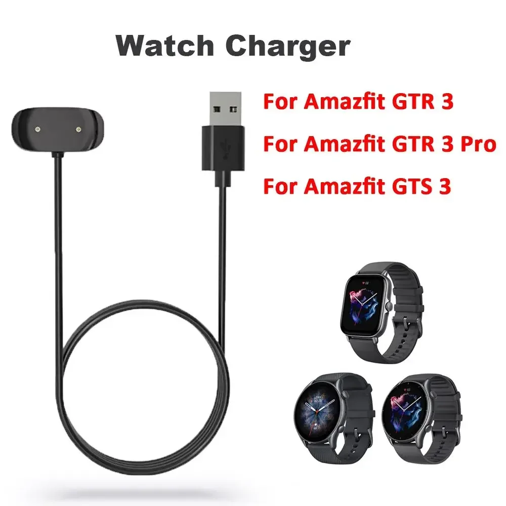 

USB Charging Cable For Amazfit GTR4 GTR4 pro GTS3 GTS 3 GTR 3 Pro GTR3 T-Rex 2 Smart Watch Charger Adapter Dock Accessories