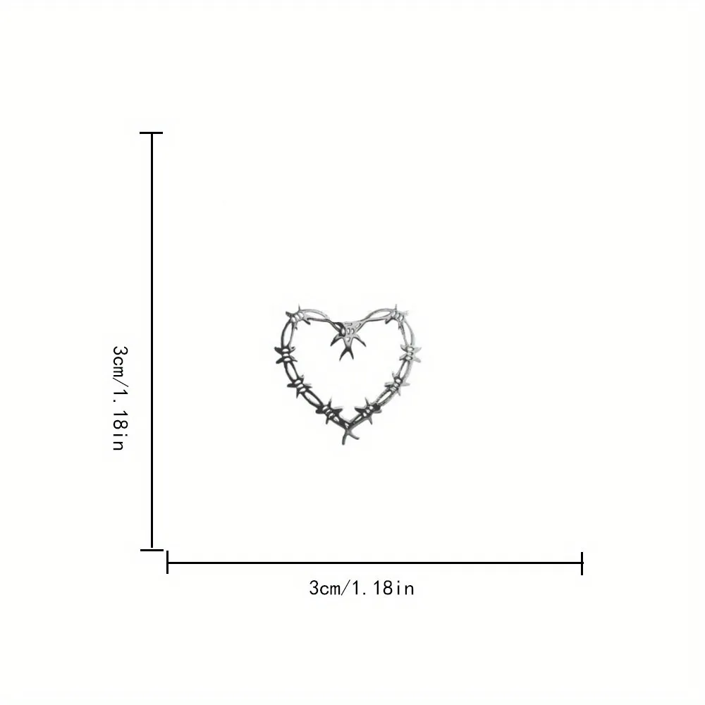 Simple, Handsome, Fashionable and Trendy Gothic Creative Love Thorn Necklace