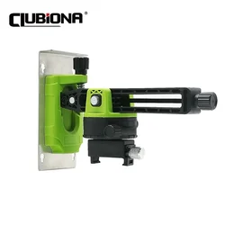 CLUBIONA Laser Level Fine-tuning Wall Bracket Strong Magnetic Pivoting Hanging Base with 360° Adjustable Clip For 3D Line Laser