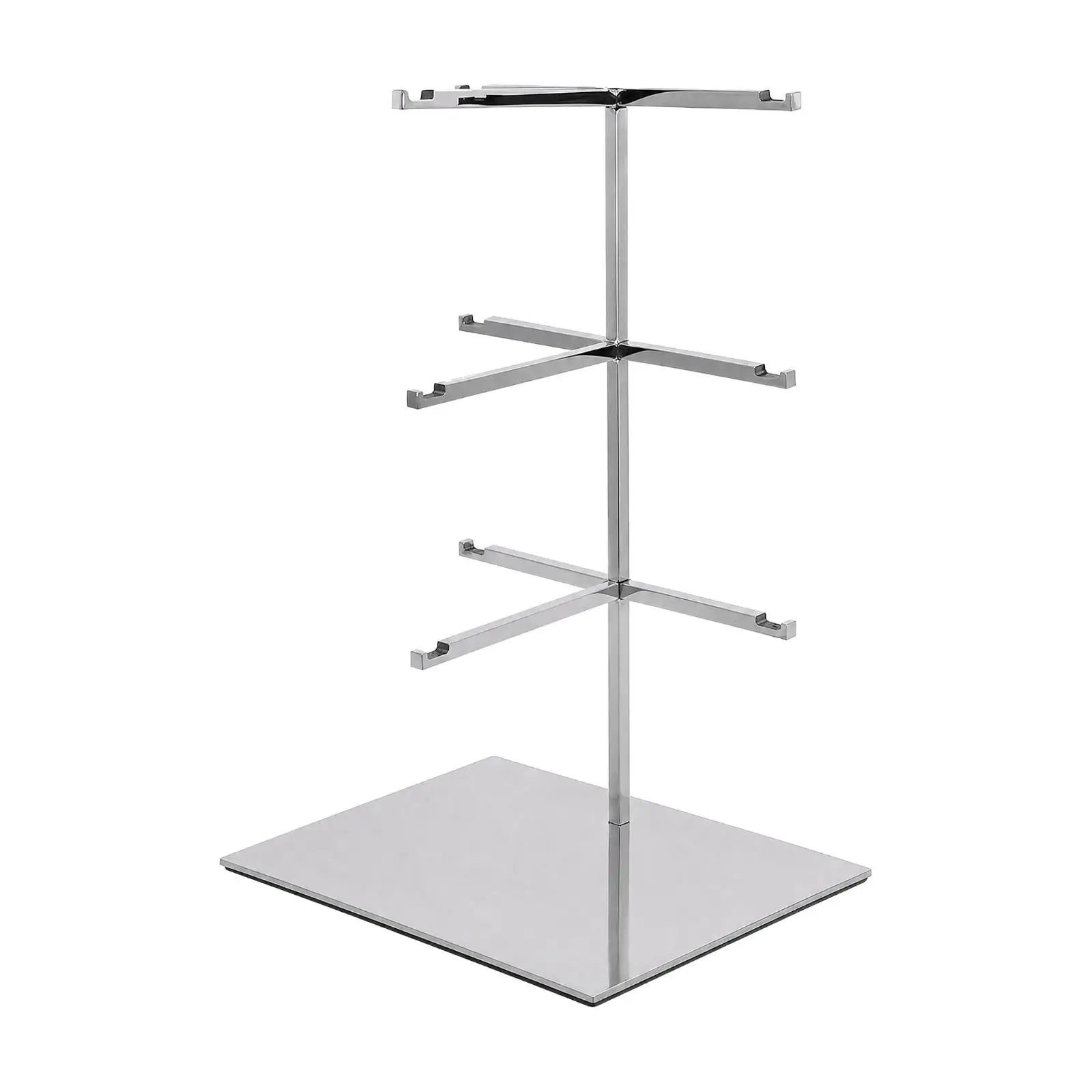 Polished Stainless Steel Glasses Display Rack Freestanding Eyewear Organizer for Sunglasses Holder Showcase Counter Mount for