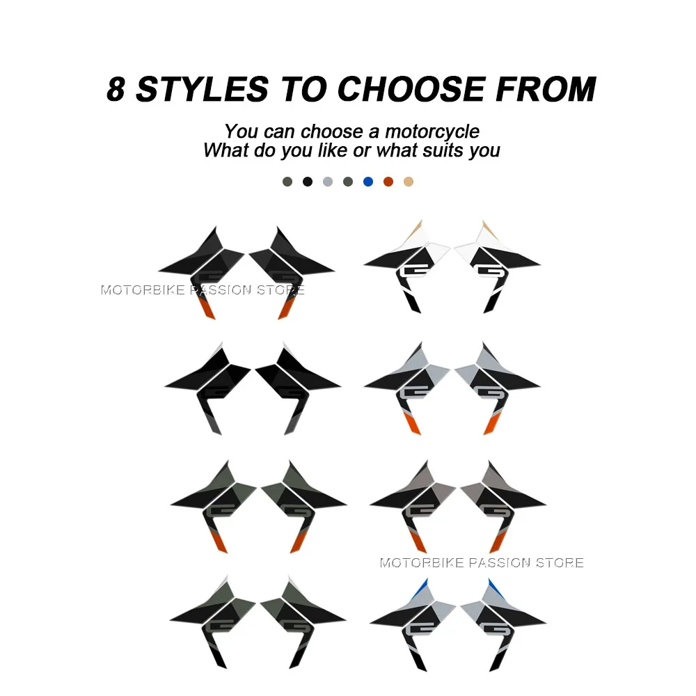 368g 3D Epoxy Resin Sticker Motorcycle Tank Protection Kit Scratch Resistant Sticker Anti Slip Sticker For Zontes 368G 2025-2026