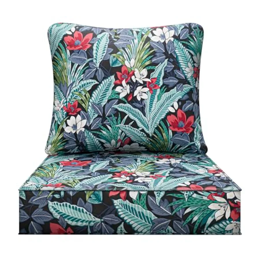 

Waterproof Outdoor Seat Cushion 24"x 24" 30D High Density Foam Patio Chair Cushions with Non-Slip Backing Patio Cushions for Pa