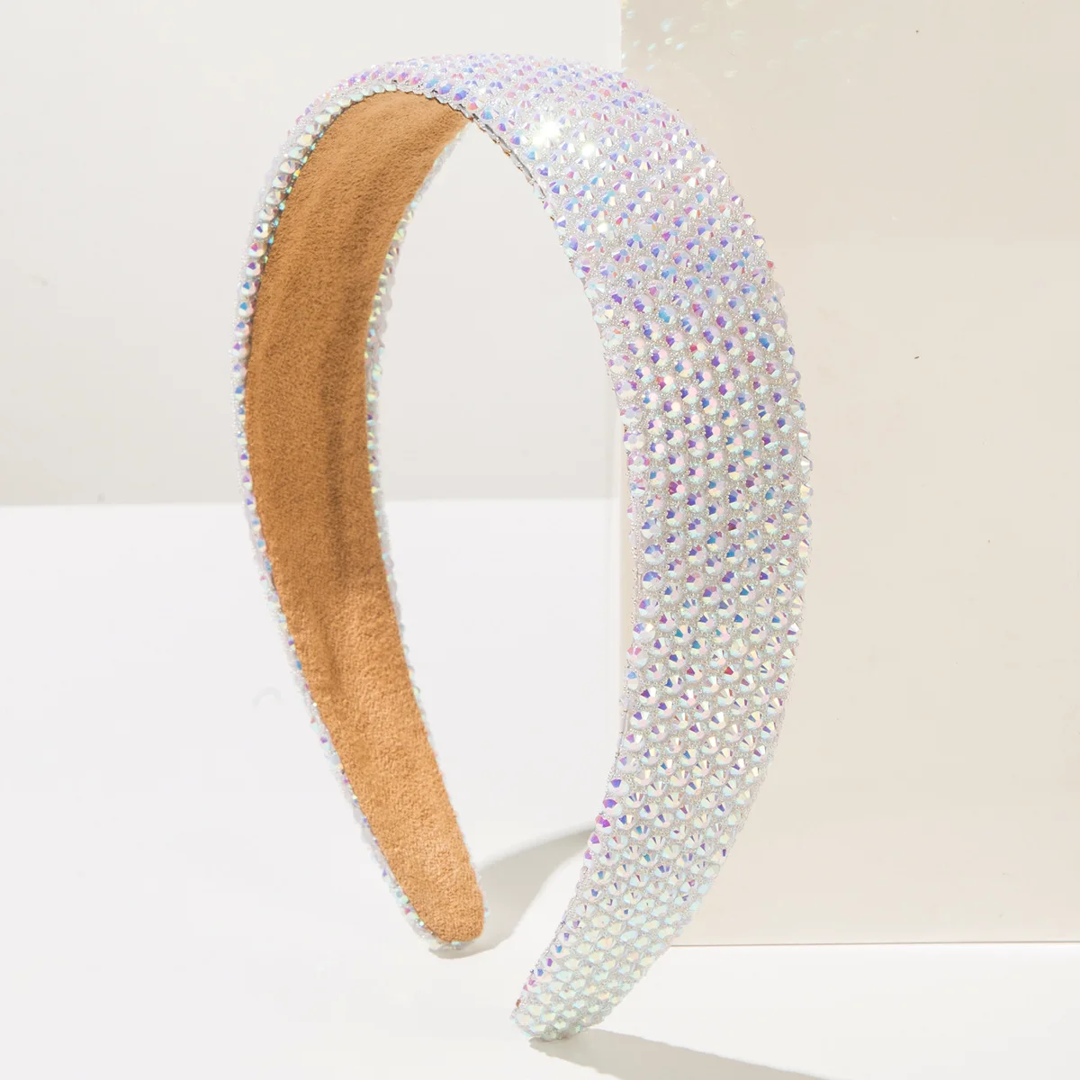 Korean New Simple Fashion Temperament Full of Diamonds Wide Edge Headband Women's Shiny Versatile Hair Accessories - Image 4