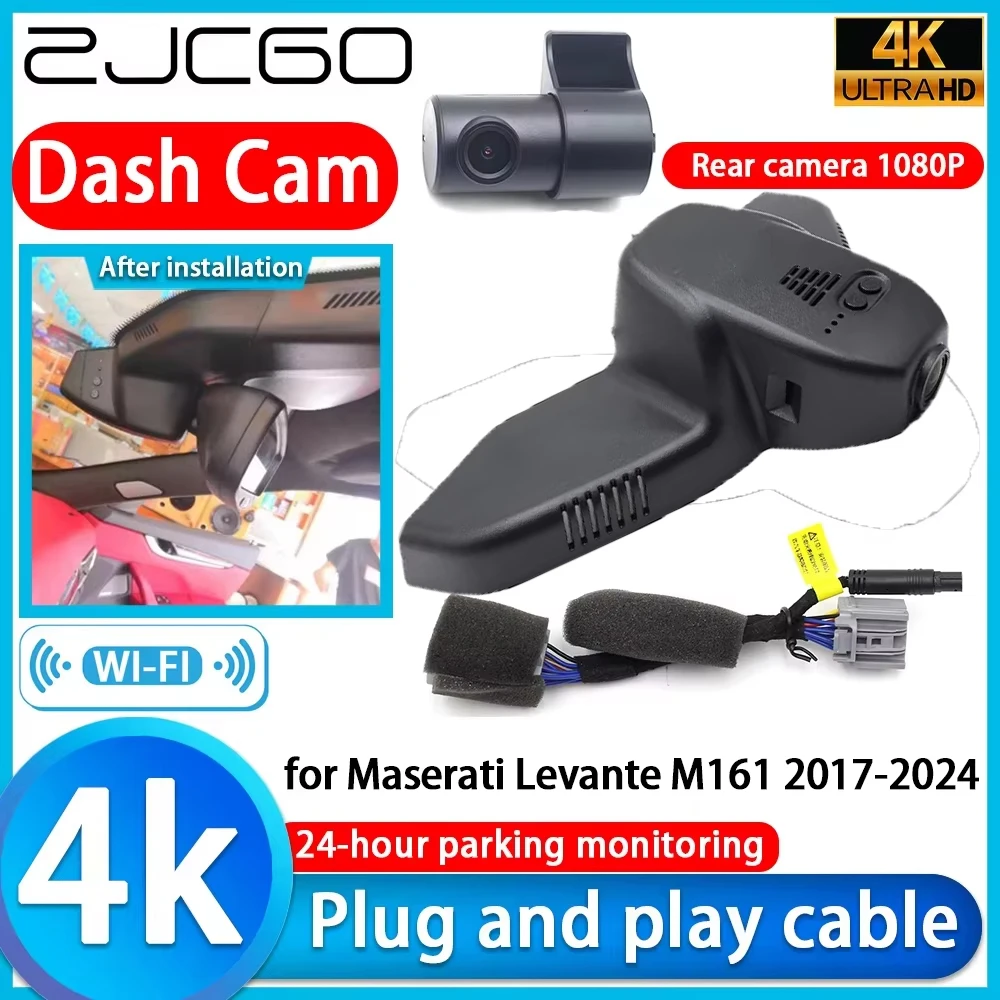 

ZJCGO for Maserati Levante M161 2017-2024 Wifi 4K DVR Dash Cam Camera Sony Lens Video Recorder Night Vision 24h Parking Monitor