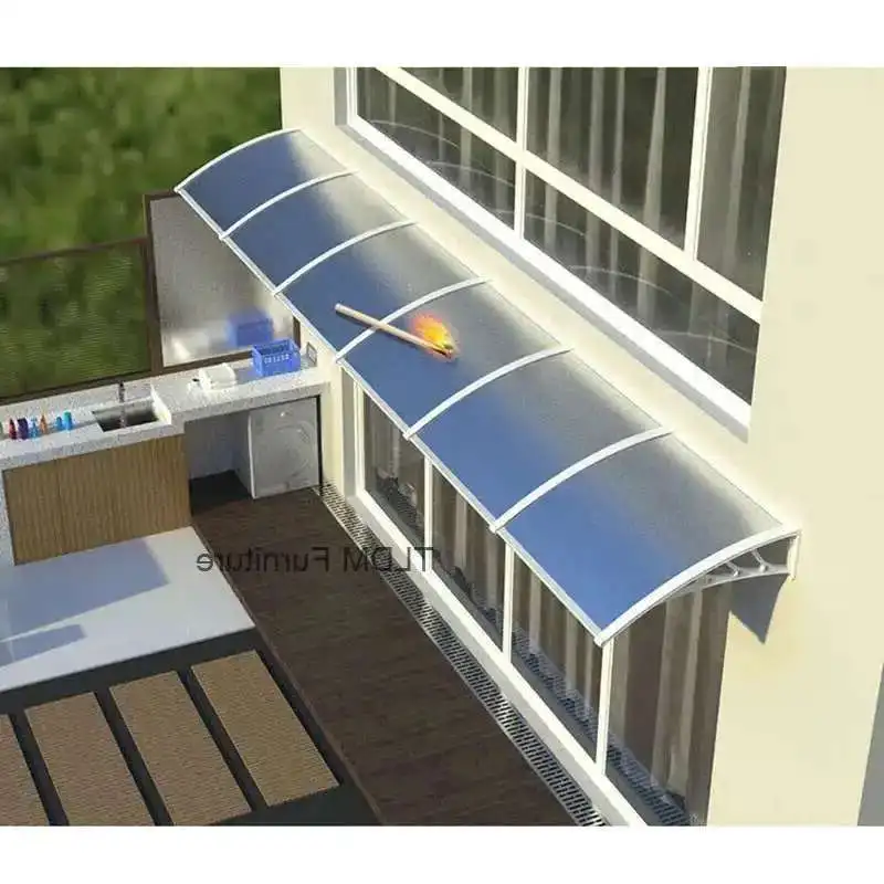 

Модные навесы из алюминиево-пластика для улицы, непромокаемые, с защитой от ультрафиолета, бесшумные тент, современные простые навесы для дверной головки