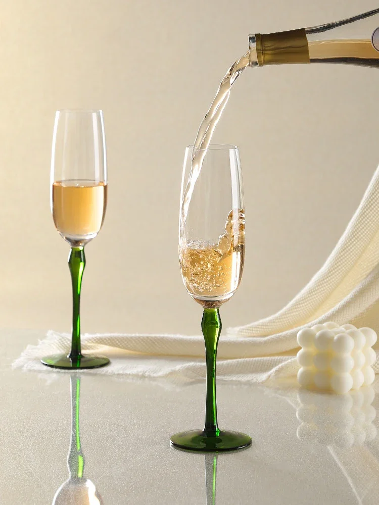 Vintage Red Wine Glass Champagne Glass High Stem Glass For Banquet Bar Home Wedding Gift