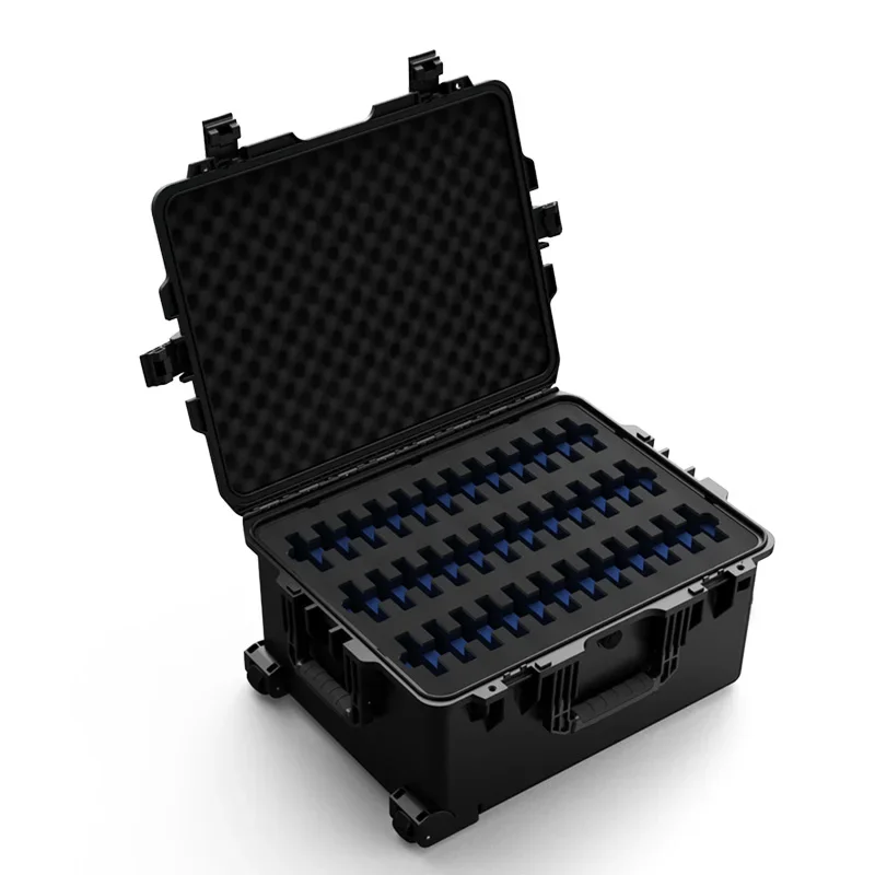 214X Waterproof Shockproof Hard Equipment Safety Case Plastic Tool Case with Customized Foam for 2.5 SSD 3.5 HDD