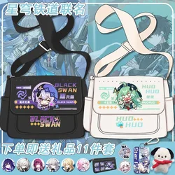 Game Anime Honkai: Star Rail Cosplay Kafka Aventurine Dr. Ratio Sparkle Legwork Misha Nylon Cloth Cartoon Campus Messenger Bag