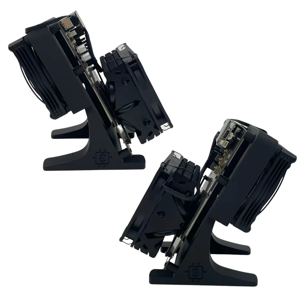 نسخة مطورة Bitaxe NerdQaxe ++ 4.8TH/s Asic Bitcoins Miner 2 قطعة Fans BM1370 Chip Solo BTC مفتوحة المصدر BTC 80W #3