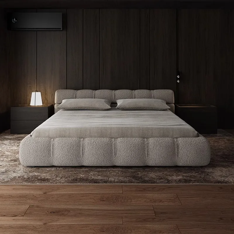 Cama Create De moda, diseño minimalista moderno, Cama De dormitorio principal, estética, marco francés, Cama De Casal, muebles De dormitorio