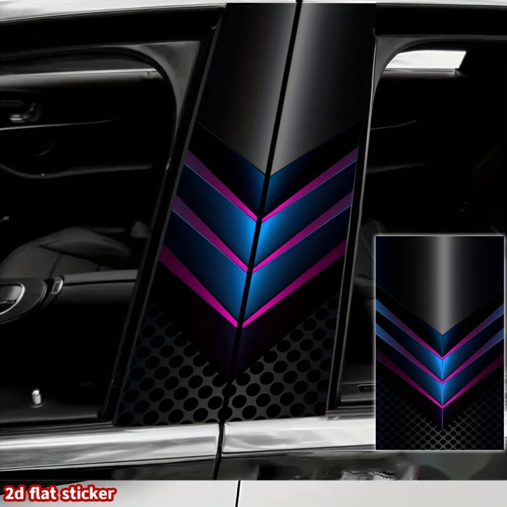 

2 потрясающих 2D водонепроницаемых наклейки для автомобильных B-стойок, износостойкие и устойчивые к царапинам, обеспечивающие эффективную защиту.