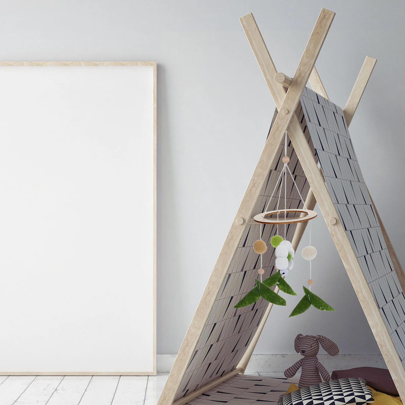 Bloembed Bel Speelgoed voor baby's Windgong Babybed Versieren Kamer Vilt Hangend Handgeweven klokkenspel Jongen