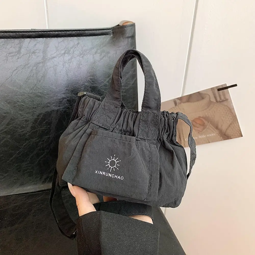 

Милая нейлоновая сумка через плечо в корейском стиле, легкая холщовая сумка-мессенджер, однотонная водонепроницаемая сумка для пельменей для девочек