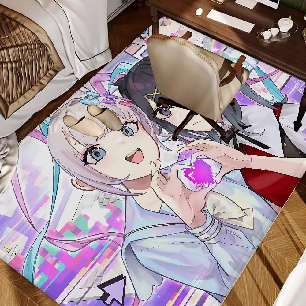 

Game N-Needy Girl Overdose Floor Mat Retro Multiple Choice Living Room Kitchen Rug Non-Slip Modern Home Decor