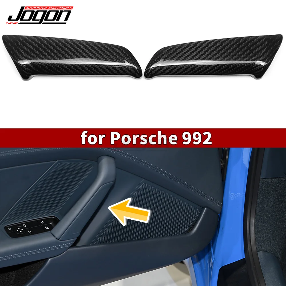 

Накладки на внутренние ручки дверей из настоящего карбона для Porsche 911 992 Targa 4 Turbo S Carrera T 2020-2024