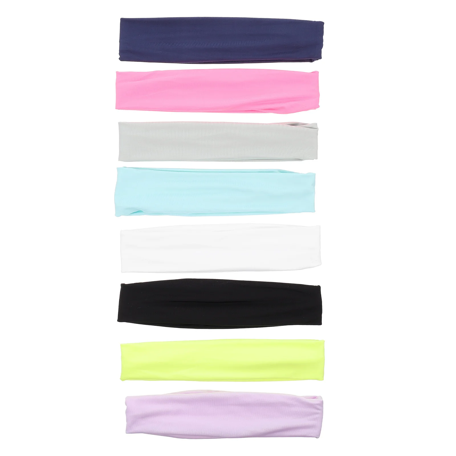 

8Pcs Head Band Premium Soft Sweat Headband for Sports and Yoga Fast Drying Lightweight Flexible Hair Tie Ideal Gift for Female