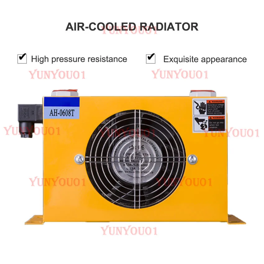 

60L/min Hydraulic Air Cooler AH0608T Hot Selling Hardware Tools Air Cooled Oil Radiator Air Cooling Oil Cooler 110V 220V 24V 12V