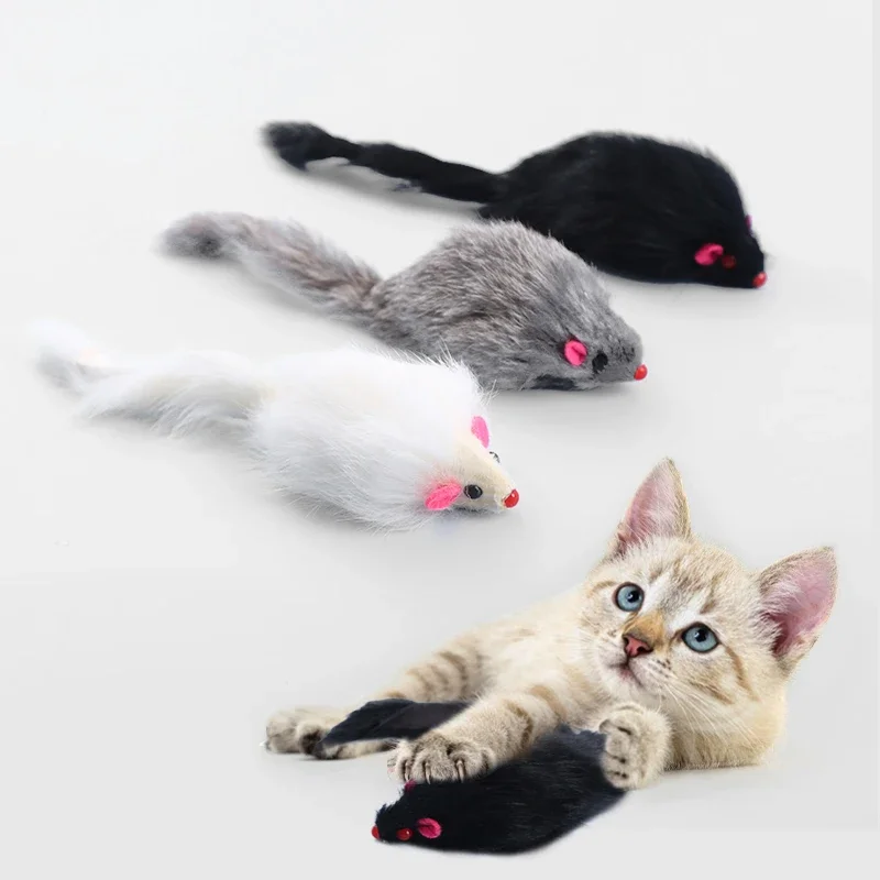 1Pcs Plush Catmint Simulation Mouse Interactive Cat Pet Catnip Teasing Interactive Toy For Kitten Gifts