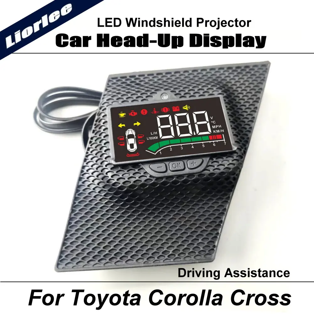 Car LED Projector For Toyota Corolla Cross 2020-2025 Auto Head-Up Display HUD Windshield Safe Driving Assistance Accessories