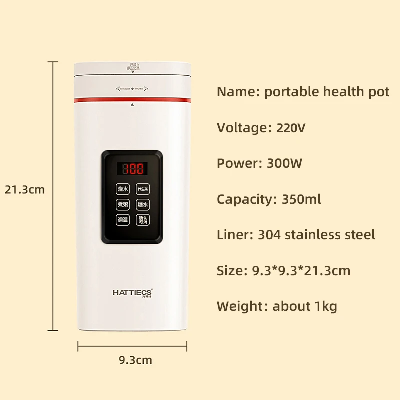 350ml czajnik elektryczny wielofunkcyjny garnek zdrowia 500ml przenośny czajnik podróżny gotowany pojemnik na wodę inteligentny czajniczek z