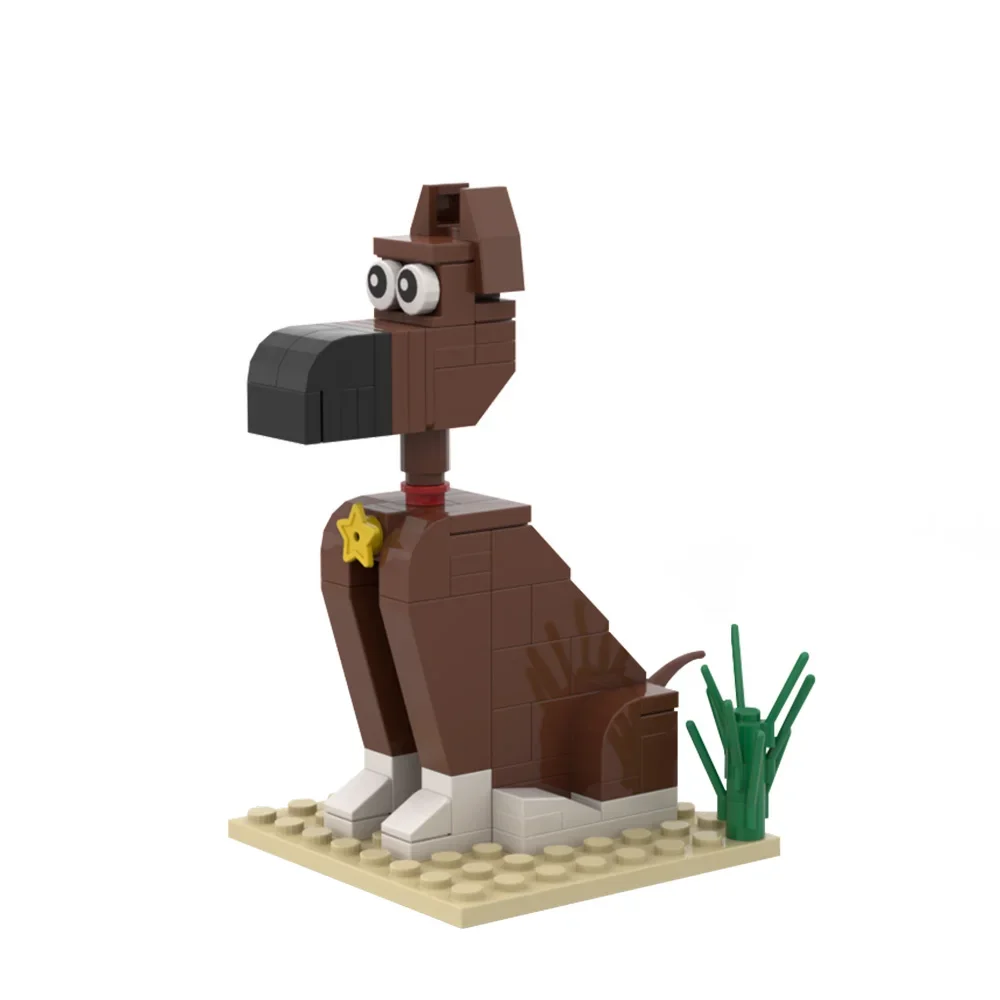 MOC Cartoon-Figuren Lucky Lukeeds Kaktus Bausteine Modell Rantanplan Ziegel Jolly Jumper Dalton Spielzeug für Kinder Geschenk