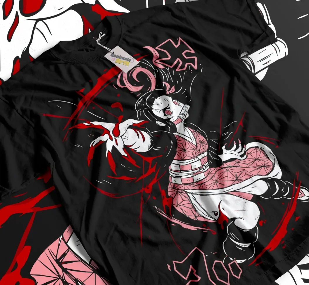 Nezuko Kamado T-Shirt Kimetsu no Yaiba Demon Slayer Shirt Soft Tee All Sizes