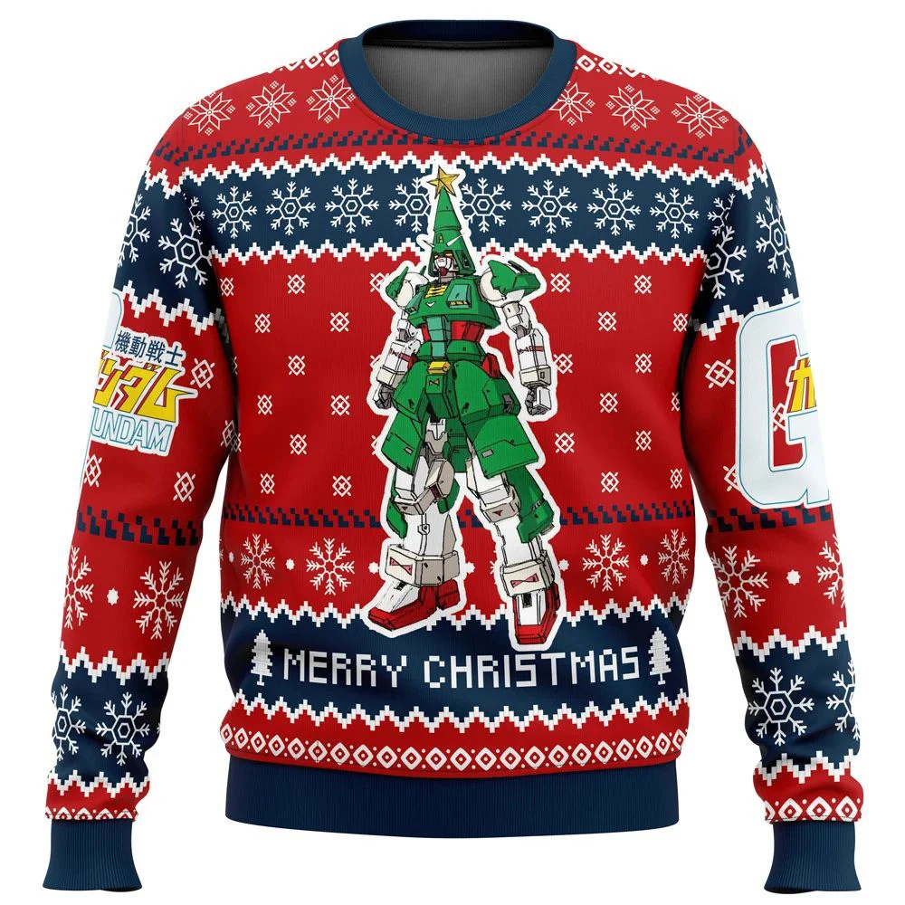 Christmas Carnival Gift Mechanical Style Robot COS Unisex Cartoon Anime Clothing Autumn and Winter Pullover Sweater