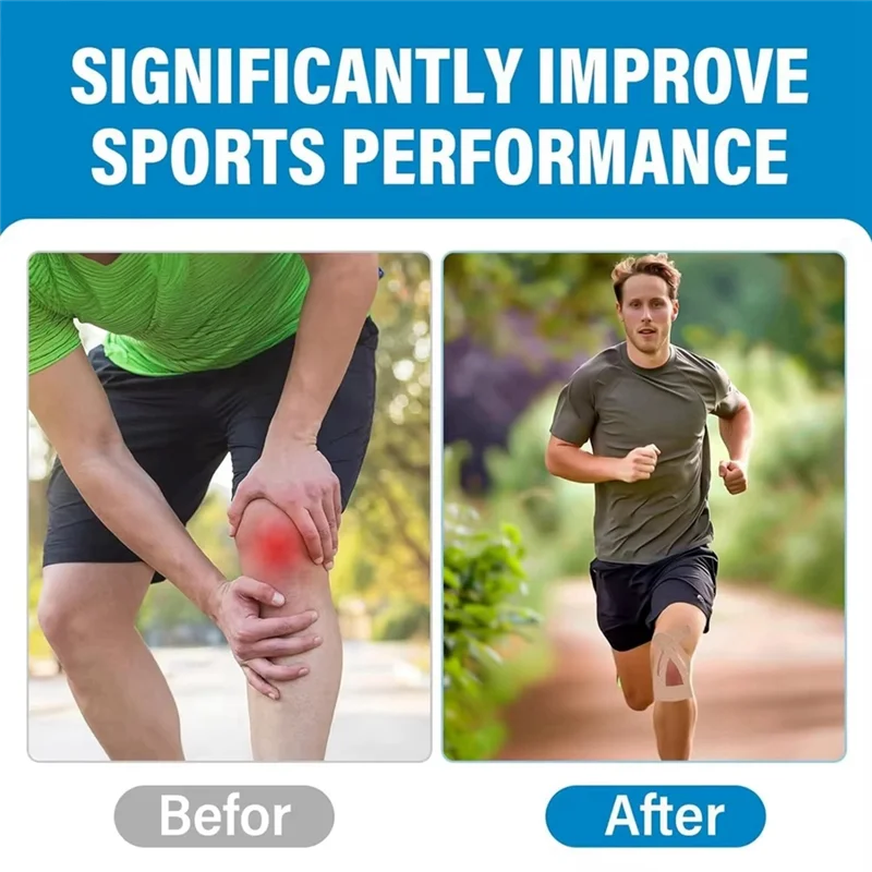 ABSE-10PCS Kinesiology Tape For Knees,Waterproof & Elastic,Breathable Knee Tape,Athletic Tape Provide Support